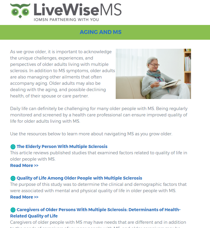 LiveWiseMS Newsletter: July 2017