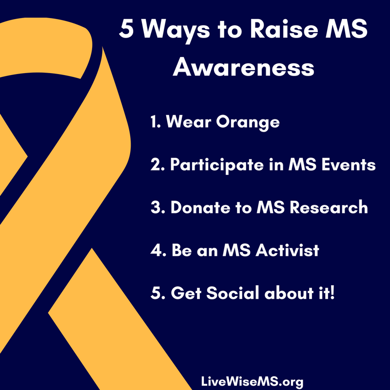 Five ways to raise MS Awareness all year long
